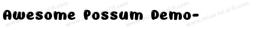 Awesome Possum Demo字体转换